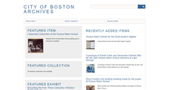 Desktop Screenshot of cityofbostonarchives.omeka.net