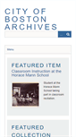 Mobile Screenshot of cityofbostonarchives.omeka.net