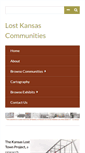 Mobile Screenshot of lostkscommunities.omeka.net