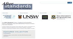 Desktop Screenshot of afterstandards.omeka.net