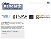 Tablet Screenshot of afterstandards.omeka.net